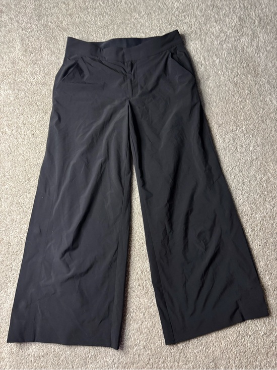 Athleta Pants - Athleta Black Wide-Leg Ankle Crop Pants